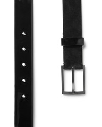 Lanvin 4cm Black Suede Belt