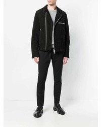 Low Brand Off Center Zipped Jacket