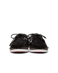 Christian Louboutin Black Steckel Loafers