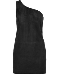 Black Suede Bodycon Dress