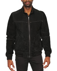 Maceoo Exposed Seam Lambskin Leather Jacket