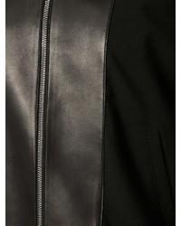 Alexander McQueen Leather Bib Bomber Jacket