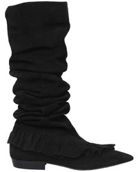 J.W.Anderson 10mm Ruffle Suede Boots