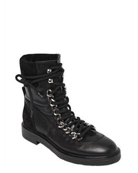 Casadei 30mm Chained Leather Suede Boots