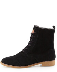 Toms Alboot Suede Ankle Boot Black