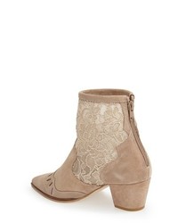 Topshop Alegra Lace Pointy Toe Boot
