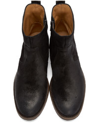 Belstaff Black Suede Attwell Boots