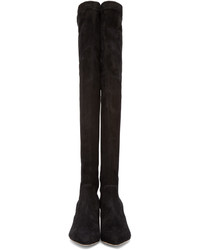 Charlotte Olympia Black Suede Endless Boots