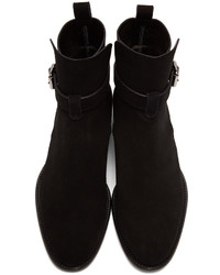 Jimmy Choo Black Suede Holden Boots