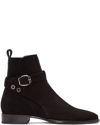 Jimmy Choo Black Suede Holden Boots