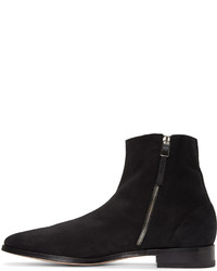 Paul Smith Black Suede James Boots