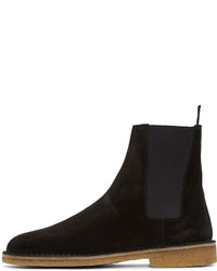 Saint Laurent Black Suede Nevada Boots