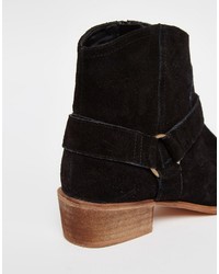 Asos Collection Anya Wide Fit Suede Flat Boots