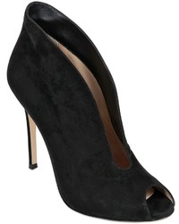 Gianvito Rossi 100mm Vamp Open Toe Suede Boots