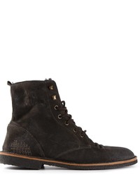Golden Goose Deluxe Brand Distressed Lace Up Boots