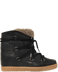Isabel Marant Etoile 70mm Nowles Suede Shearling Boots