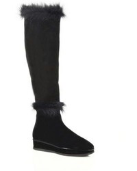 Tory Burch Marcel Suede Shearling Boots