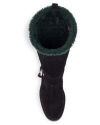 Fendi Shearling Fur Lined Suede Boots