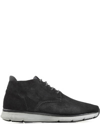 Hogan Suede Ankle Boots With Rubber Sole