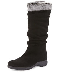 La Canadienne Trevis Slouchy Suede Weather Boot Black