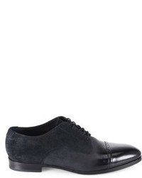 Jimmy Choo Lacquered Suede Degrade Cap Toe Derby Shoes