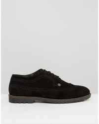 Original Penguin Brogues In Black Suede