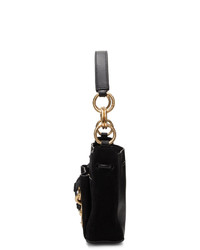 See by Chloe Black Small Suede Tony Bucket Bag