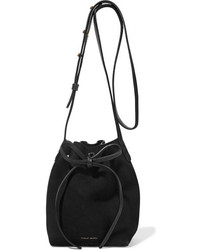 Mansur Gavriel Mini Mini Suede Bucket Bag Black