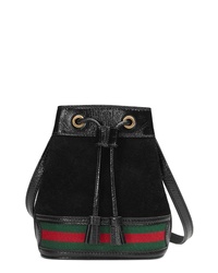 Gucci Mini Ophidia Suede Leather Bucket Bag