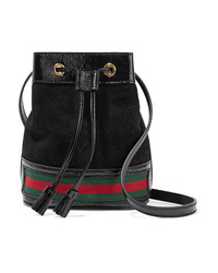 Gucci Ophidia Mini Textured Med Suede Bucket Bag