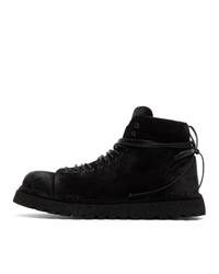 Marsèll Black Gomme Suede Pallottola Lace Up Boots