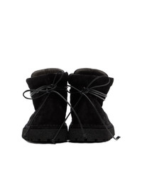 Marsèll Black Gomme Suede Pallottola Lace Up Boots