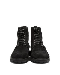 Belstaff Black Rustic Suede New Alperton Boots