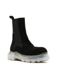 Rick Owens Chunky Sole Suede Ankle Boots