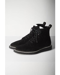 Rag and Bone Elliot Lace Boot Black Waxy