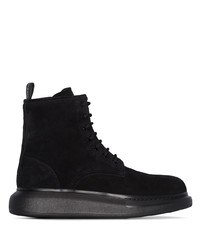 Alexander McQueen Hybrid Lace Up Ankle Boots