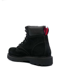 Tommy Jeans Lace Up Suede Ankle Boots