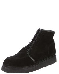 Balmain Suede Ankle Boots