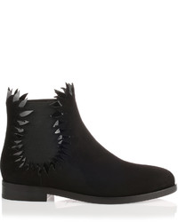 Alaia Alaa Flame Detailed Suede Ankle Boot