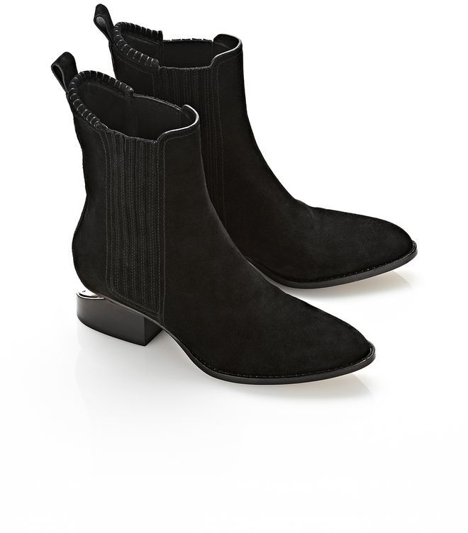 Alexander Wang Anouck Suede Boot With Nickel, $595 | Alexander Wang ...