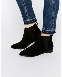 Asos Collection Alba Pointed Suede Chelsea Ankle Boots