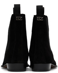 Giuseppe Zanotti Black Abbey Chelsea Boots