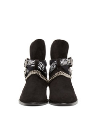 Amiri Black Bandana Boots