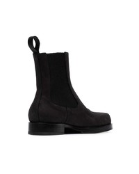 1017 Alyx 9Sm Black Flat Vibram Sole Leather Chelsea Boots
