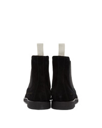 Common Projects Black Suede Chelsea Boots