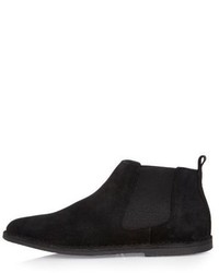 River Island Black Suede Chelsea Boots