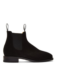R.M. Williams Black Suede Comfort Rm Boots