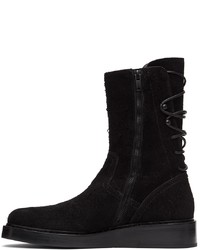 Ann Demeulemeester Black Victor Lace Up Boots