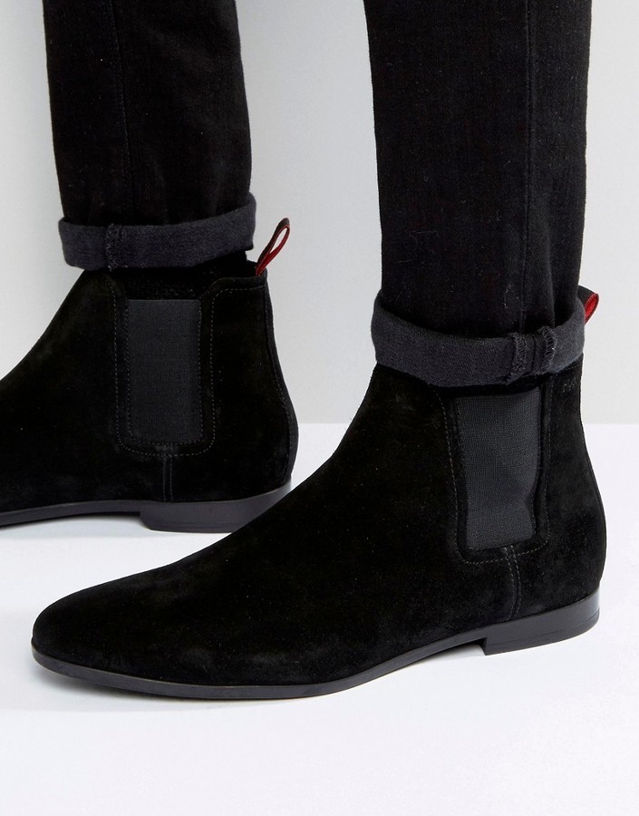 Hugo Boss Boss By Suede Chelsea Boots, $285 | | Lookastic