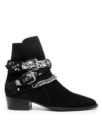 Amiri Buckled Leather Boots